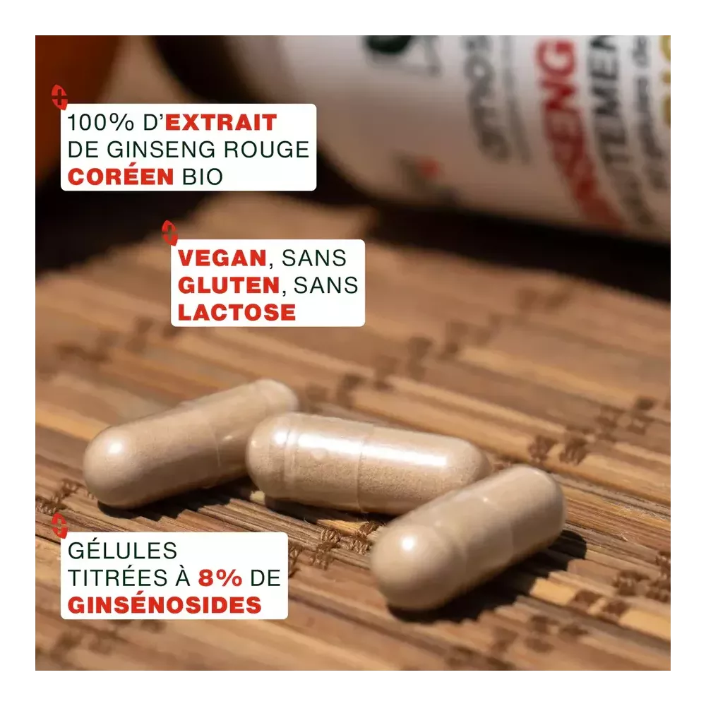 Ginseng Rouge Bio, Hautement Dosé