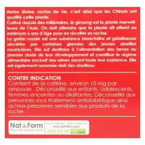 Ginseng, gelée royale et guarana