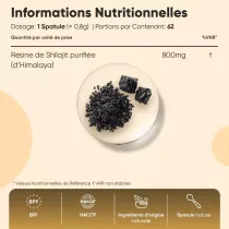 Résine de Shilajit pure d'Himalaya