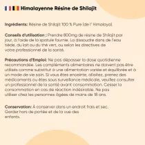 Résine de Shilajit pure d'Himalaya
